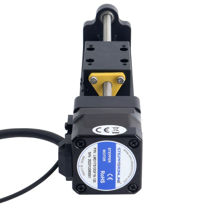 Nema 17 Stepper Lead Screw Linear Actuator 1.5A Stroke 120mm 0.25Nm(35.40oz.in) Lead 2.54mm(0.1") with Sensor