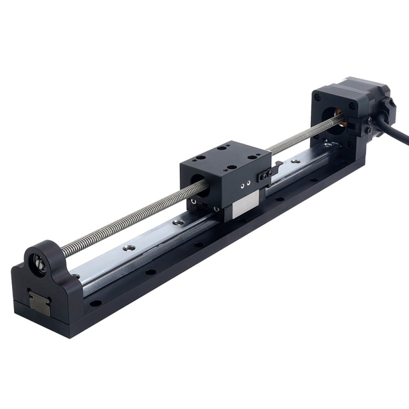 Nema 17 Stepper Lead Screw Linear Actuator 1.5A Stroke 200mm 0.25Nm(35.40oz.in) Lead 2.54mm(0.1") with Sensor