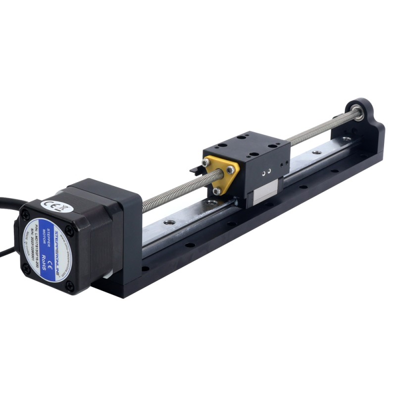 Nema 17 Stepper Lead Screw Linear Actuator 1.5A Stroke 200mm 0.25Nm(35.40oz.in) Lead 2.54mm(0.1") with Sensor