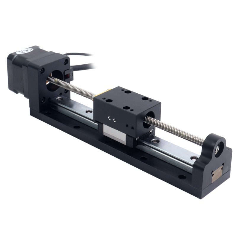 Nema 17 Stepper Lead Screw Linear Actuator 1.5A Stroke 120mm 0.25Nm(35.40oz.in) Lead 6.35mm(0.25") with Sensor