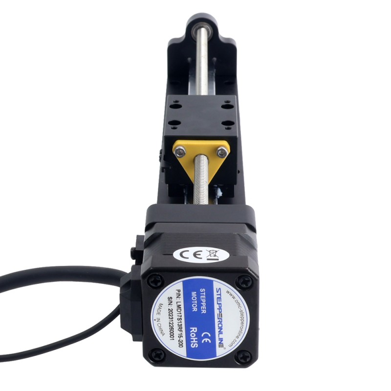 Nema 17 Stepper Lead Screw Linear Actuator 1.5A Stroke 200mm 0.25Nm(35.40oz.in) Lead 6.35mm(0.25") with Sensor