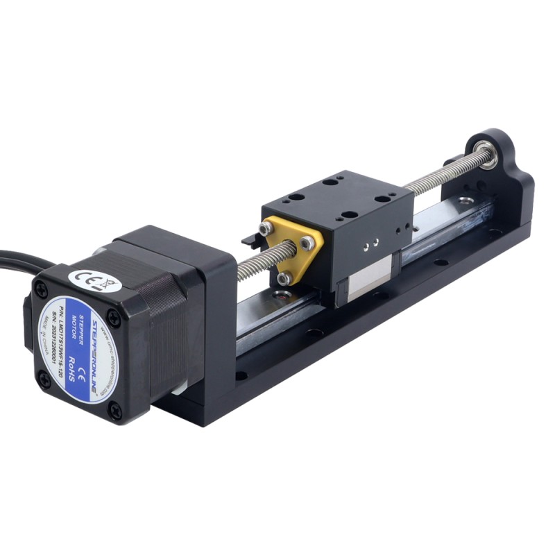 Nema 17 Stepper Lead Screw Linear Actuator 1.5A Stroke 120mm 0.25Nm(35.40oz.in) Lead 12.7mm(0.5") with Sensor