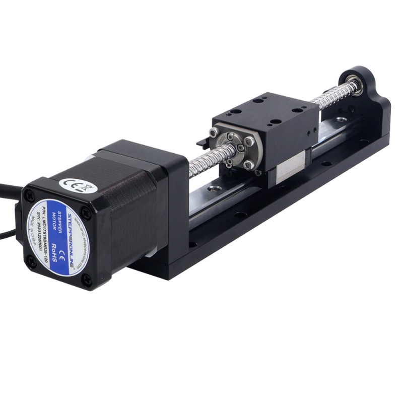 Nema 17 Stepper Ball Screw Linear Actuator 2.5A Stroke 120mm 0.5Nm(70.81oz.in) Lead 8mm(0.314961") with Sensor
