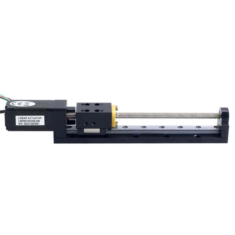 Nema 8 Stepper Lead Screw Linear Actuator 0.5A Stroke 90mm 0.02Nm(2.832oz.in) Lead 10.16mm(0.4") with Sensor