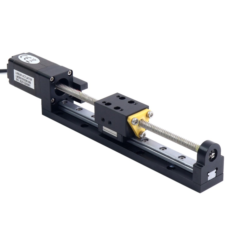 Nema 8 Stepper Lead Screw Linear Actuator 0.5A Stroke 90mm 0.02Nm(2.832oz.in) Lead 10.16mm(0.4") with Sensor