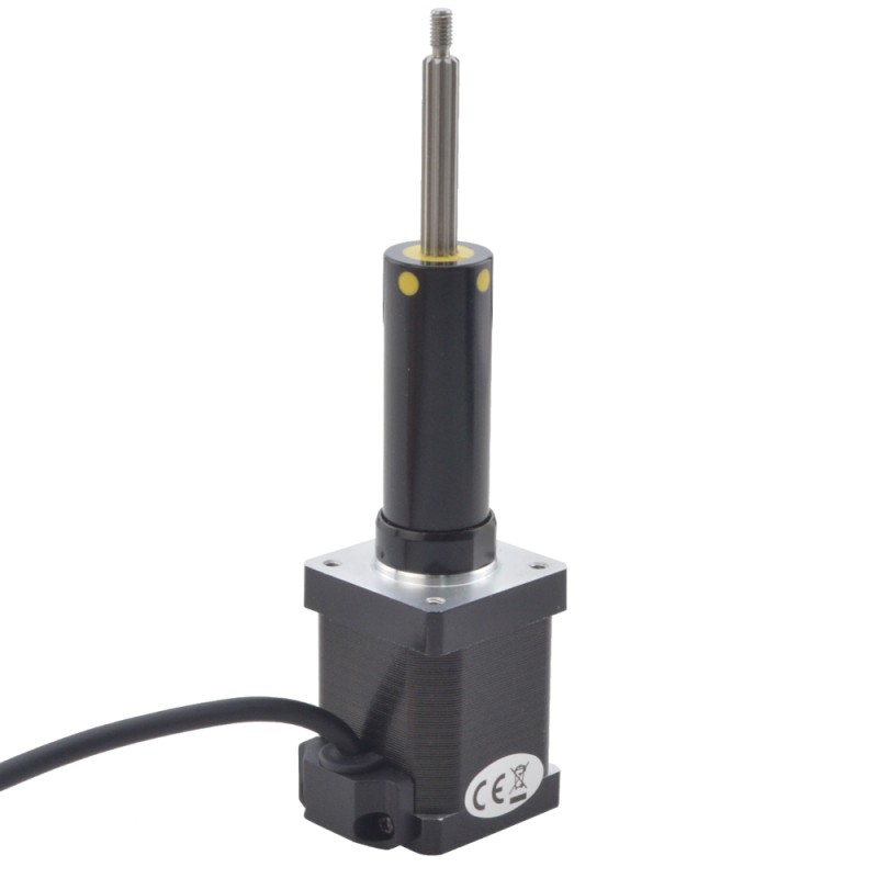 NEMA 14 Captive Acme Linear Stepper Motor 1.5A 47mm Stack Screw Lead 6.35mm(0.25") Travel 50.8mm