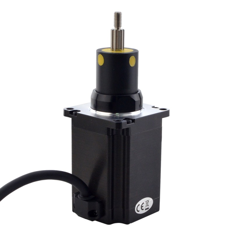 NEMA 23 Captive Acme Linear Stepper Motor 4.0A 75mm Stack Screw Lead 2.54mm(0.1") Travel 31.8mm