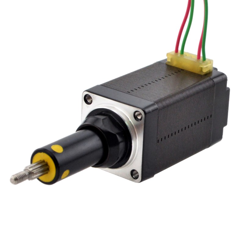 NEMA 8 Captive Acme Linear Stepper Motor 0.5A 38.2mm Stack Screw Lead 2mm(0.07874") Travel 19.1mm