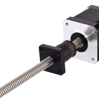 Anti-backlash Screw Nut Nema 17 External 48mm Stack 0.4A Lead 2mm(0.07874") Length 300mm