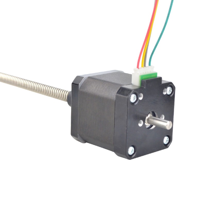 Nema 17 Dual Shaft External 48mm Stack 1.68A Lead 8mm(0.31496") Length 200mm Rear Shaft Length 13mm