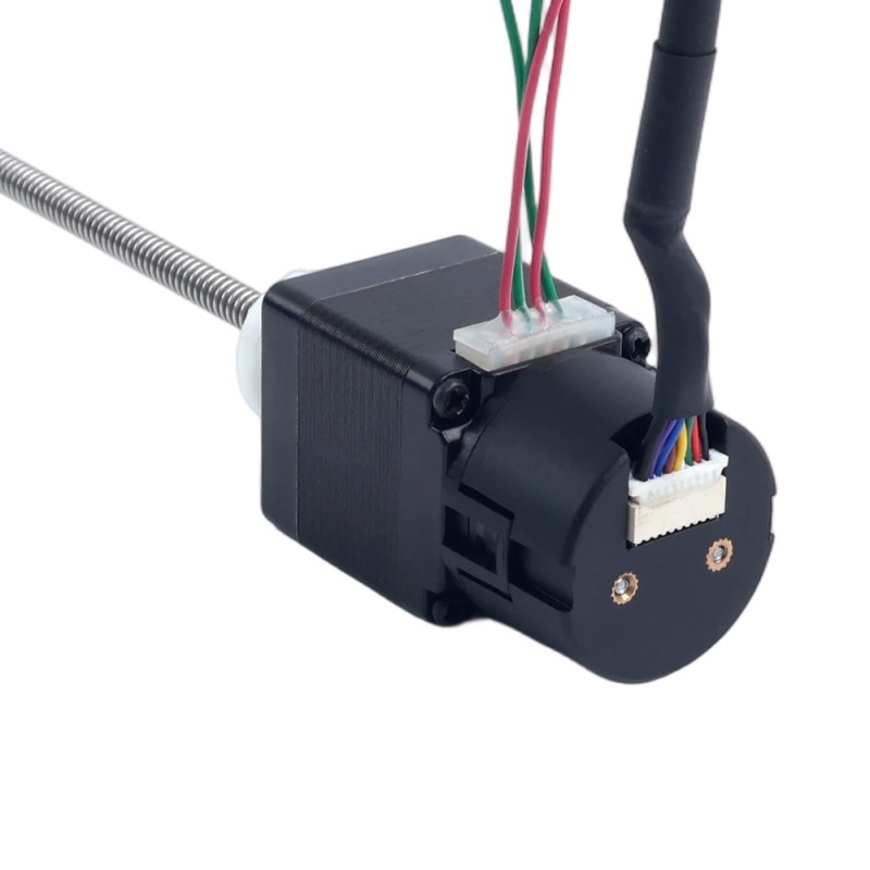 NEMA 11 External Acme Linear Stepper Motor 1.0A 32mm Stack Screw Lead 1.27mm(0.05") w/ Optical Incremental Encoder 1000PPR