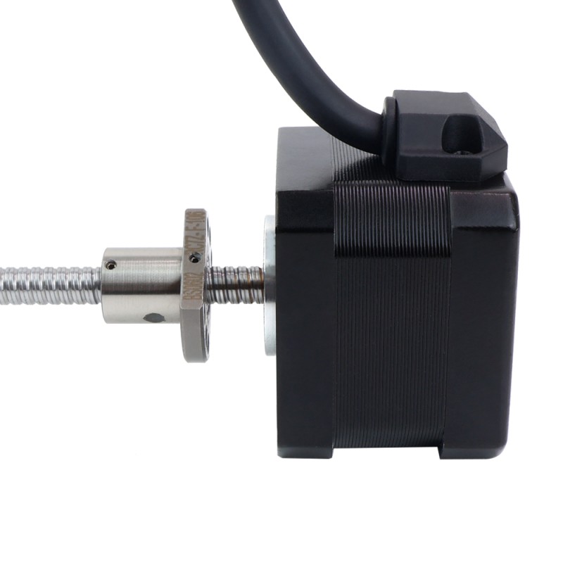 NEMA 17 External Ball Screw Linear Stepper Motor 1.5A 34mm Stack Screw Lead 2mm(0.07874") Lead Length 150mm