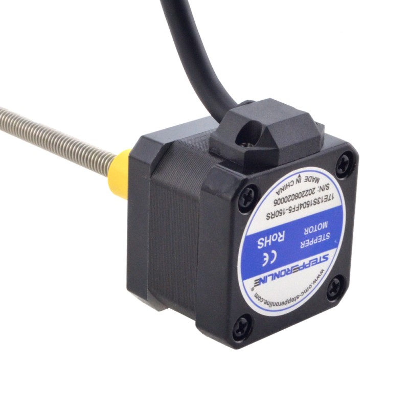 NEMA 17 External Acme Linear Stepper Motor 1.5A 34mm Stack Screw Lead 1.27mm(0.05") Lead Length 150mm