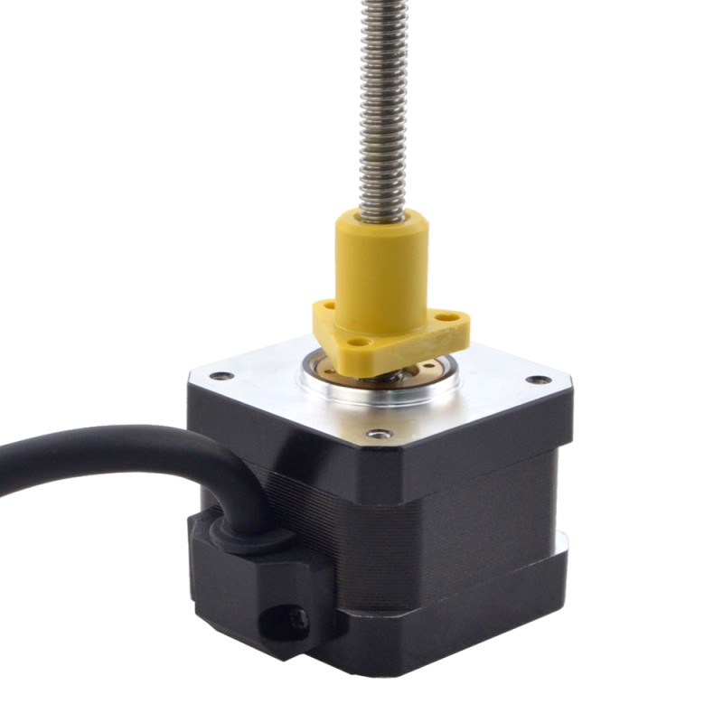 NEMA 17 External Acme Linear Stepper Motor 1.5A 34mm Stack Screw Lead 1.27mm(0.05") Lead Length 150mm