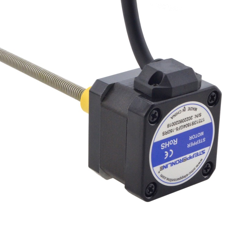 NEMA 17 External Acme Linear Stepper Motor 1.5A 34mm Stack Screw Lead 2.54mm(0.1") Lead Length 150mm