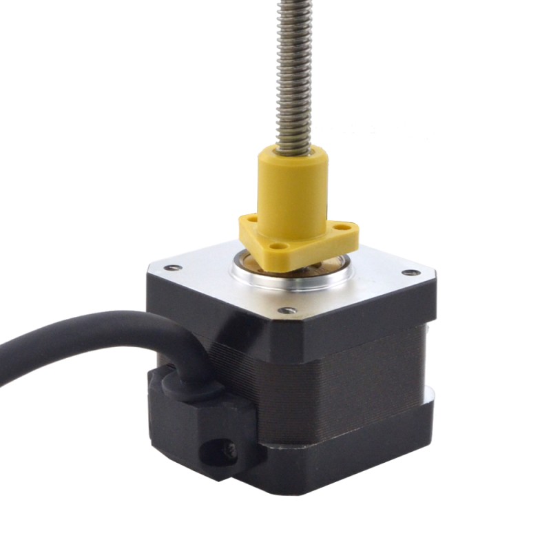 NEMA 17 External Acme Linear Stepper Motor 1.5A 34mm Stack Screw Lead 2.54mm(0.1") Lead Length 150mm