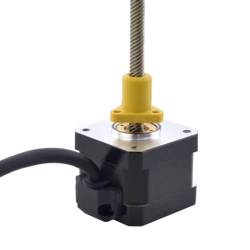 NEMA 17 External Acme Linear Stepper Motor 1.5A 34mm Stack Screw Lead 12.7mm(0.5") Lead Length 150mm