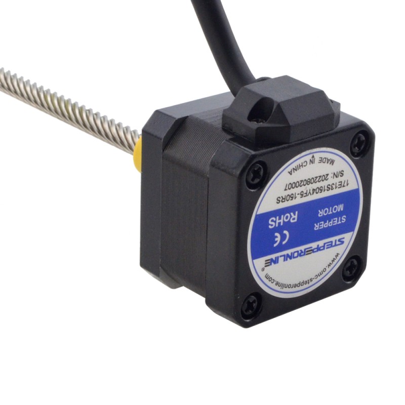 NEMA 17 External Acme Linear Stepper Motor 1.5A 34mm Stack Screw Lead 25.4mm(1") Lead Length 150mm