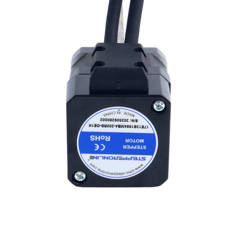 Nema 17 External 34mm Stack 1.68A Lead 8mm(0.31496") Length 200mm w/ Optical Incremental Encoder 1000PPR