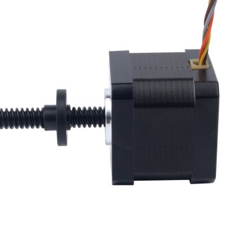 Nema 17 High Temp External Trapezoidal Linear Stepper Motor 1.68A Lead 4mm(0.15748") Screw Length 350mm