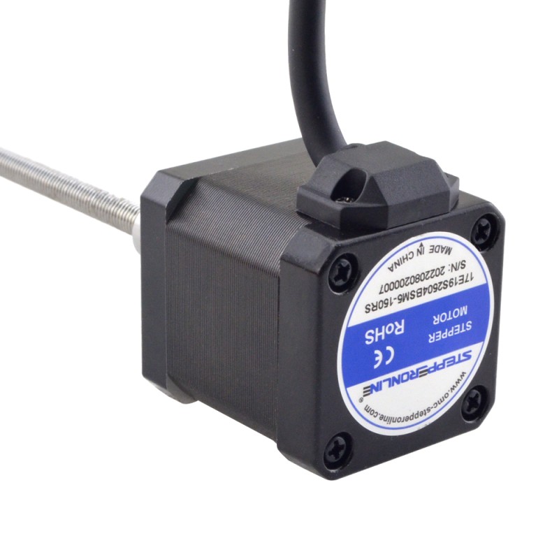 NEMA 17 External Ball Screw Linear Stepper Motor 2.5A 48mm Stack Screw Lead 1mm(0.03937") Lead Length 150mm