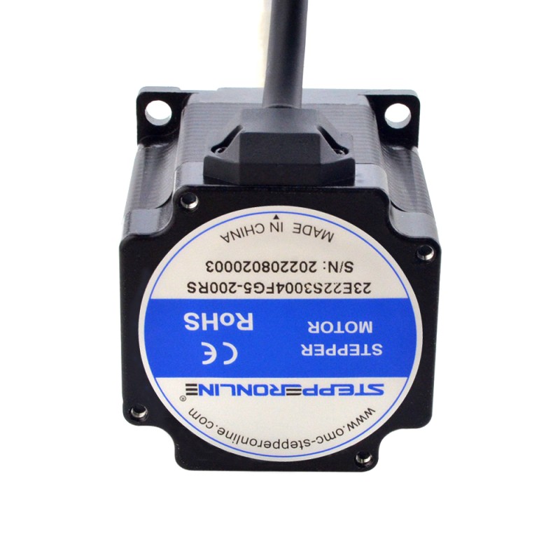 NEMA 23 External Acme Linear Stepper Motor 3.0A 56mm Stack Screw Lead 1.27mm(0.05") Lead Length 200mm
