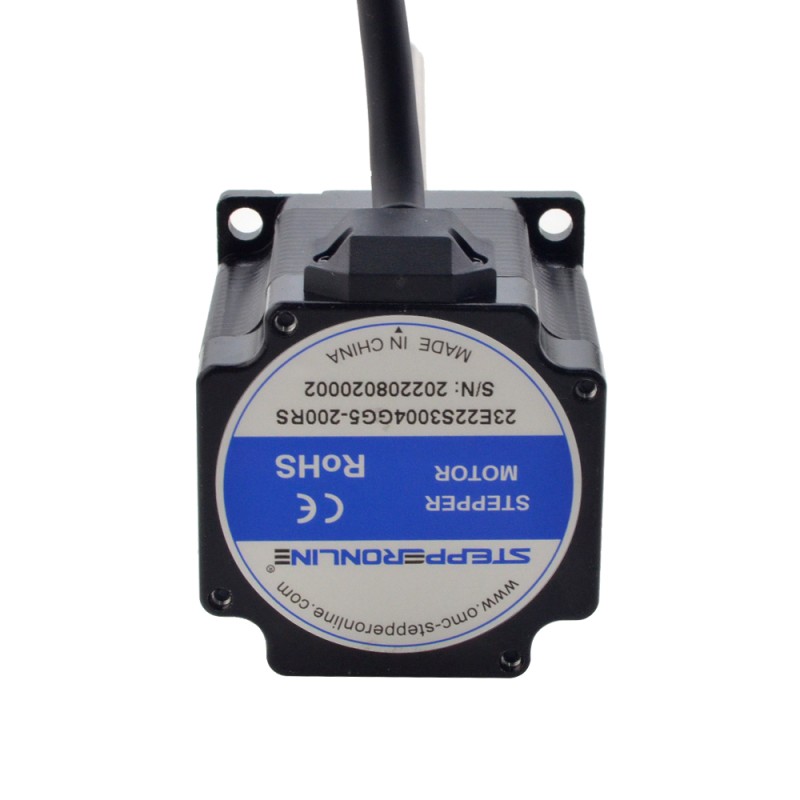 NEMA 23 External Acme Linear Stepper Motor 3.0A 56mm Stack Screw Lead 2.54mm(0.1") Lead Length 200mm