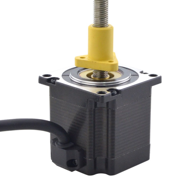 NEMA 23 External Acme Linear Stepper Motor 3.0A 56mm Stack Screw Lead 5.08mm(0.2") Lead Length 200mm
