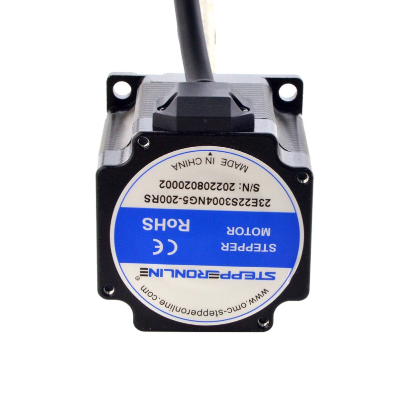 NEMA 23 External Acme Linear Stepper Motor 3.0A 56mm Stack Screw Lead 10.16mm(0.4") Lead Length 200mm