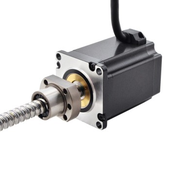 NEMA 23 External Ball Screw Linear Stepper Motor 4.0A 75mm Stack Screw Lead 5mm(0.1969") Lead Length 200mm