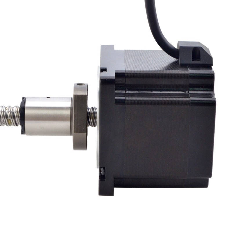 NEMA 34 External Ball Screw Linear Stepper Motor 4.5Nm(637.25oz.in) 5.5A 76mm Lead 10mm(0.3937") Lead Length 200mm