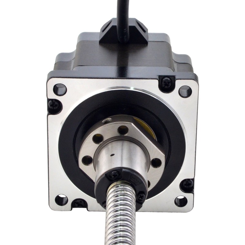 NEMA 34 External Ball Screw Linear Stepper Motor 4.5Nm(637.25oz.in) 5.5A 76mm Lead 10mm(0.3937") Lead Length 200mm
