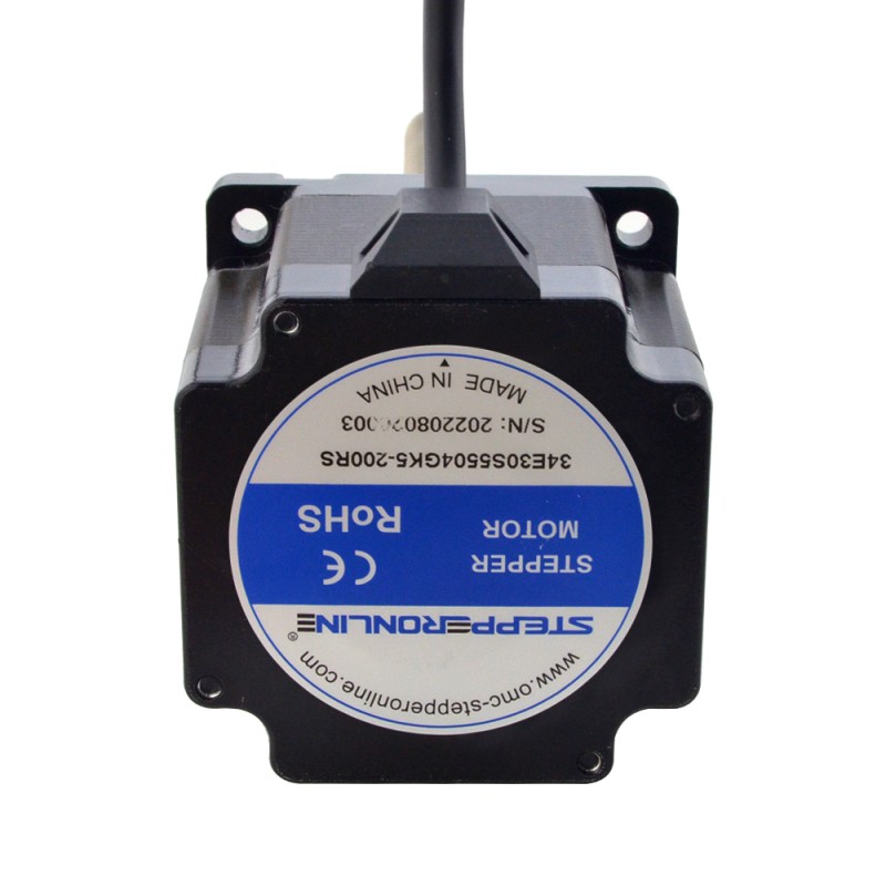 NEMA 34 External Acme Linear Stepper Motor 5.5A 76mm Stack Screw Lead 2.54mm(0.1") Lead Length 200mm