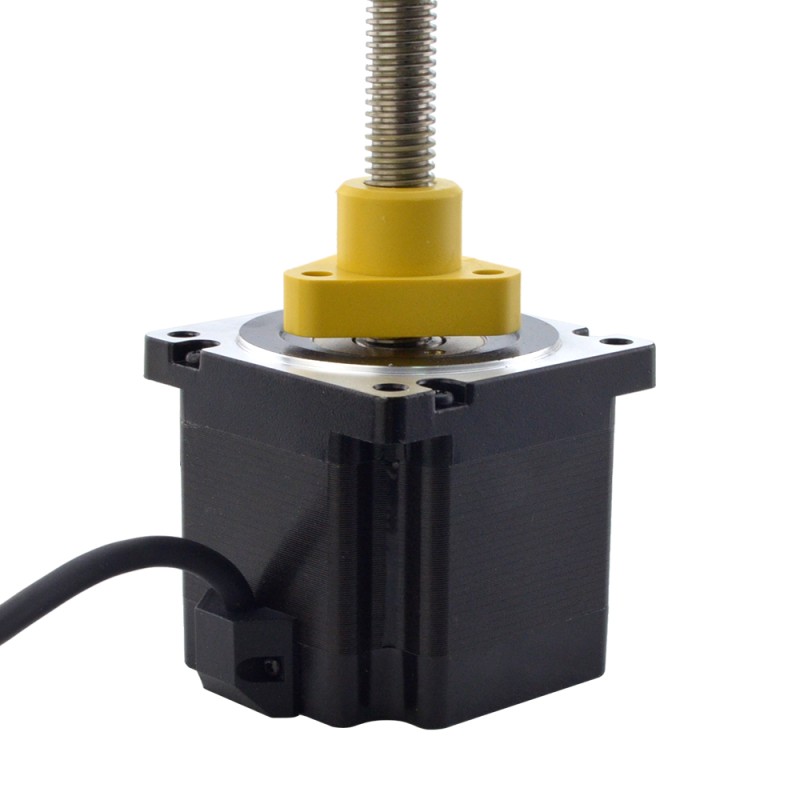 NEMA 34 External Acme Linear Stepper Motor 5.5A 76mm Stack Screw Lead 2.54mm(0.1") Lead Length 200mm
