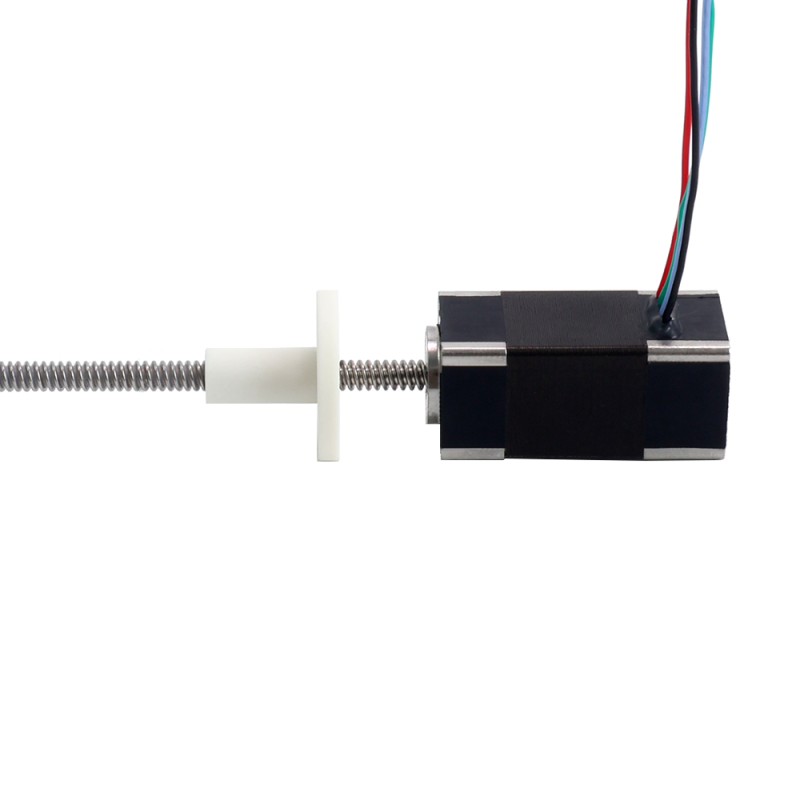 Nema 6 External Trapezoidal Linear Stepper Motor 0.3A 32mm Stack Screw Lead 2mm(0.07874") Lead Length 100mm