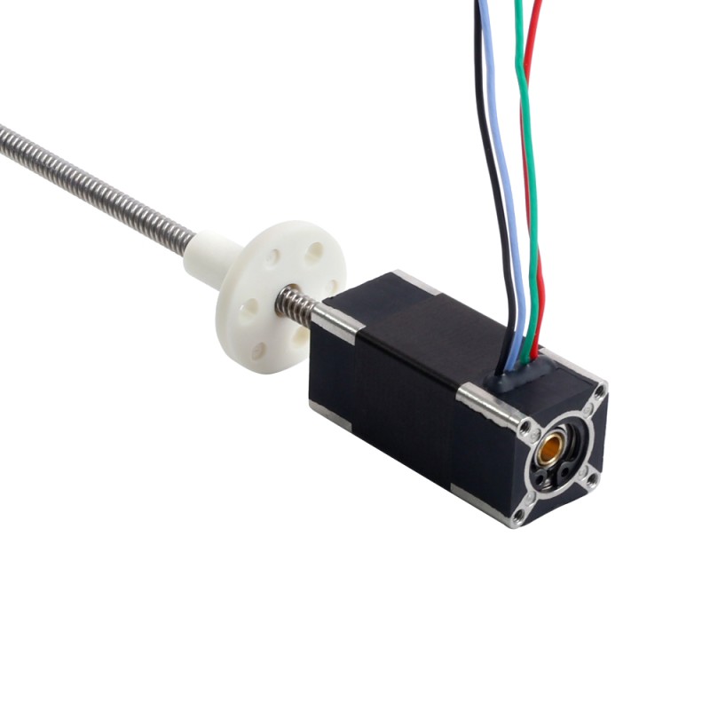 Nema 6 External Trapezoidal Linear Stepper Motor 0.3A 32mm Stack Screw Lead 2mm(0.07874") Lead Length 100mm