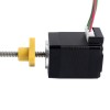NEMA 8 External Trapezoidal Linear Stepper Motor 0.5A 28.2mm Stack Screw Lead 1mm(0.03937") Lead Length 100mm