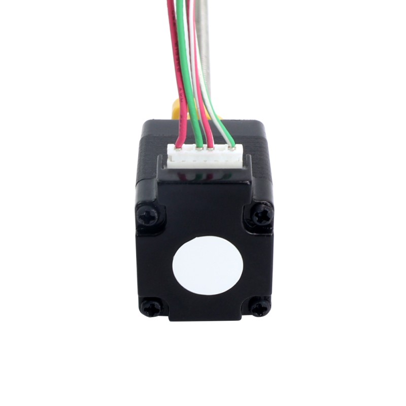 NEMA 8 External Trapezoidal Linear Stepper Motor 0.5A 28.2mm Stack Screw Lead 1mm(0.03937") Lead Length 100mm