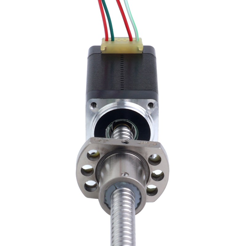 NEMA 8 External Ball Screw Linear Stepper Motor 0.5A 38.2mm Stack Screw Lead 2mm(0.07874") Lead Length 150mm