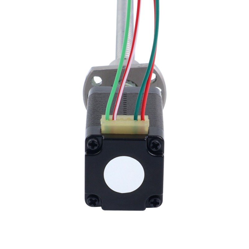 NEMA 8 External Ball Screw Linear Stepper Motor 0.5A 38.2mm Stack Screw Lead 2mm(0.07874") Lead Length 150mm