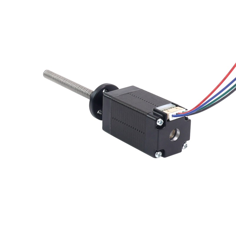Nema 8 External Trapezoidal Linear Stepper Motor 0.6A 38mm Stack Screw Lead 2mm(0.07874") Lead Length 60mm