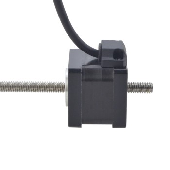 NEMA 14 Non-Captive Acme Linear Stepper Motor 1.5A 34mm Stack Screw Lead 2.54mm(0.1") Lead Length 200mm