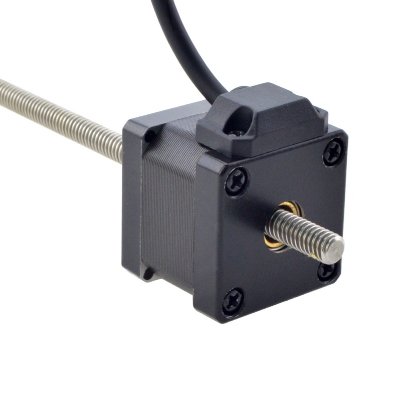 NEMA 14 Non-Captive Acme Linear Stepper Motor 1.5A 34mm Stack Screw Lead 2.54mm(0.1") Lead Length 200mm