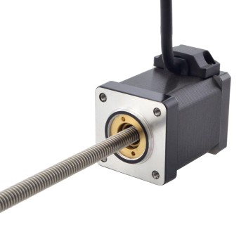 NEMA 14 Non-Captive Acme Linear Stepper Motor 1.5A 47mm Stack Screw Lead 1.27mm(0.05") Lead Length 200mm