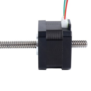 Nema 17 Non-captive 26Ncm(36.81oz.in) 34mm Stack 0.4A Lead 8mm(0.31496") Length 320mm