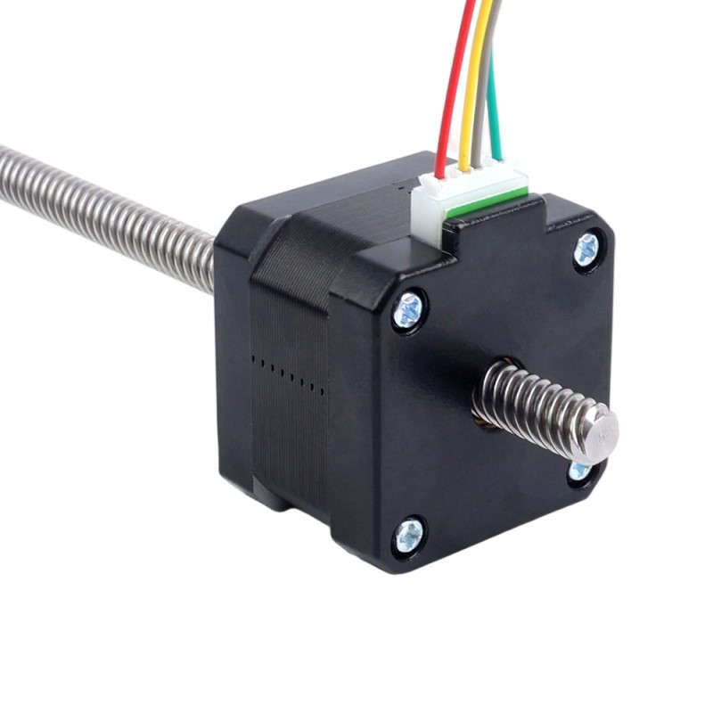 Nema 17 Non-captive 26Ncm(36.81oz.in) 34mm Stack 0.4A Lead 8mm(0.31496") Length 320mm