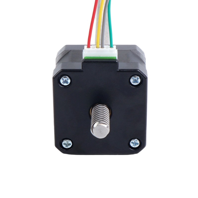 Nema 17 Non-captive 26Ncm(36.81oz.in) 34mm Stack 0.4A Lead 8mm(0.31496") Length 320mm