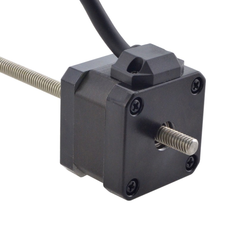 NEMA 17 Non-Captive Acme Linear Stepper Motor 1.5A 34mm Stack Screw Lead 2.54mm(0.1") Lead Length 200mm