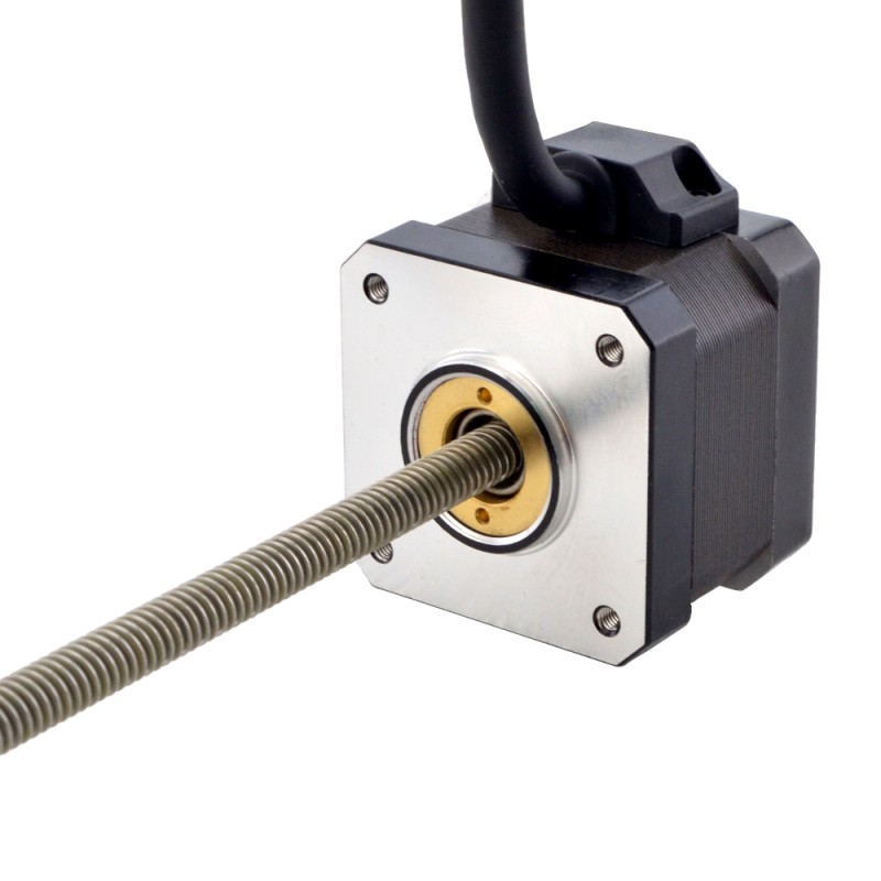 NEMA 17 Non-Captive Acme Linear Stepper Motor 1.5A 34mm Stack Screw Lead 2.54mm(0.1") Lead Length 200mm