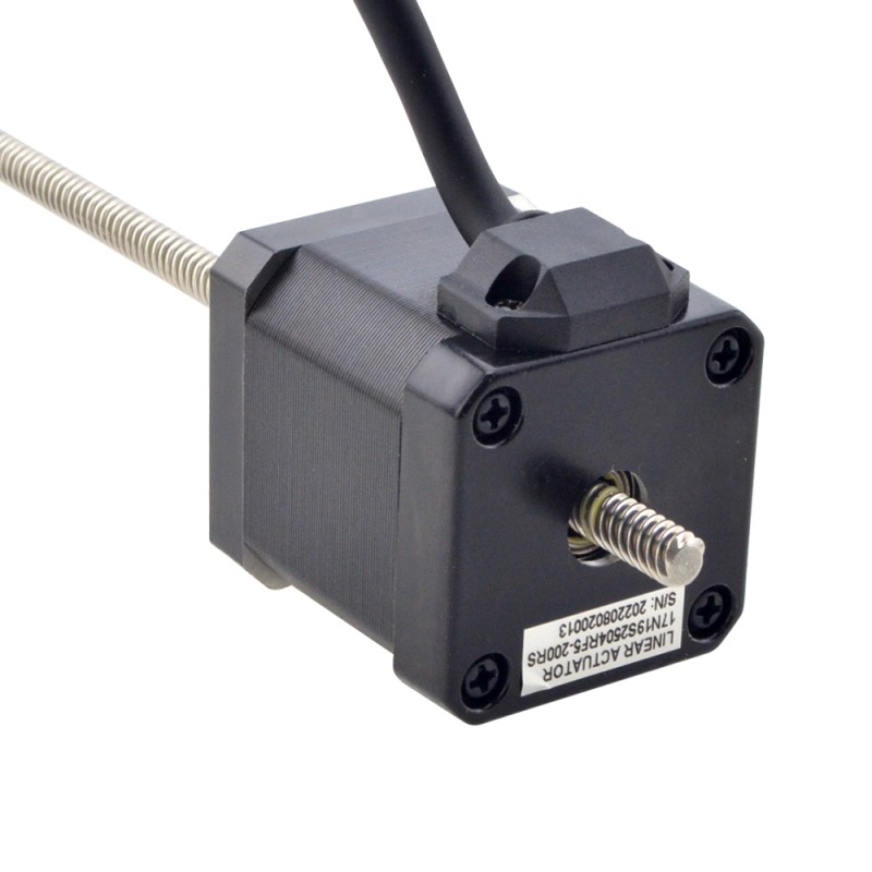 NEMA 17 Non-Captive Acme Linear Stepper Motor 2.5A 48mm Stack Screw Lead 6.35mm(0.25") Lead Length 200mm